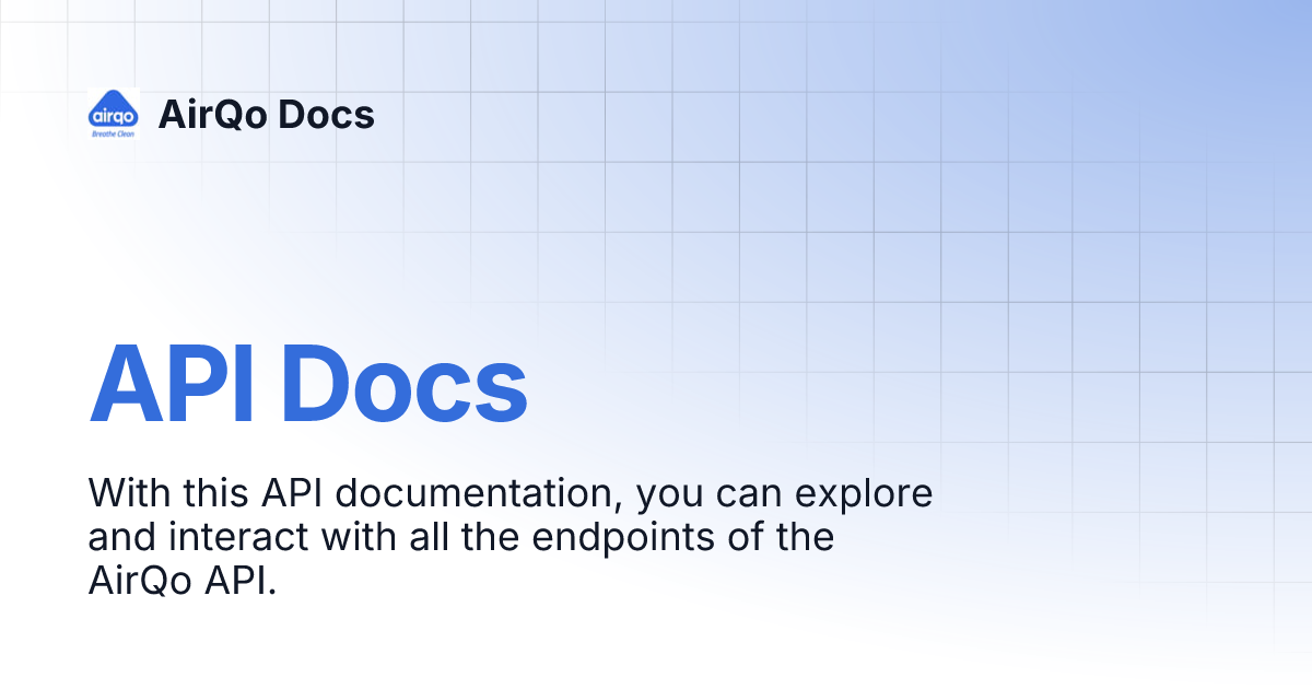 Api docs airqo docs